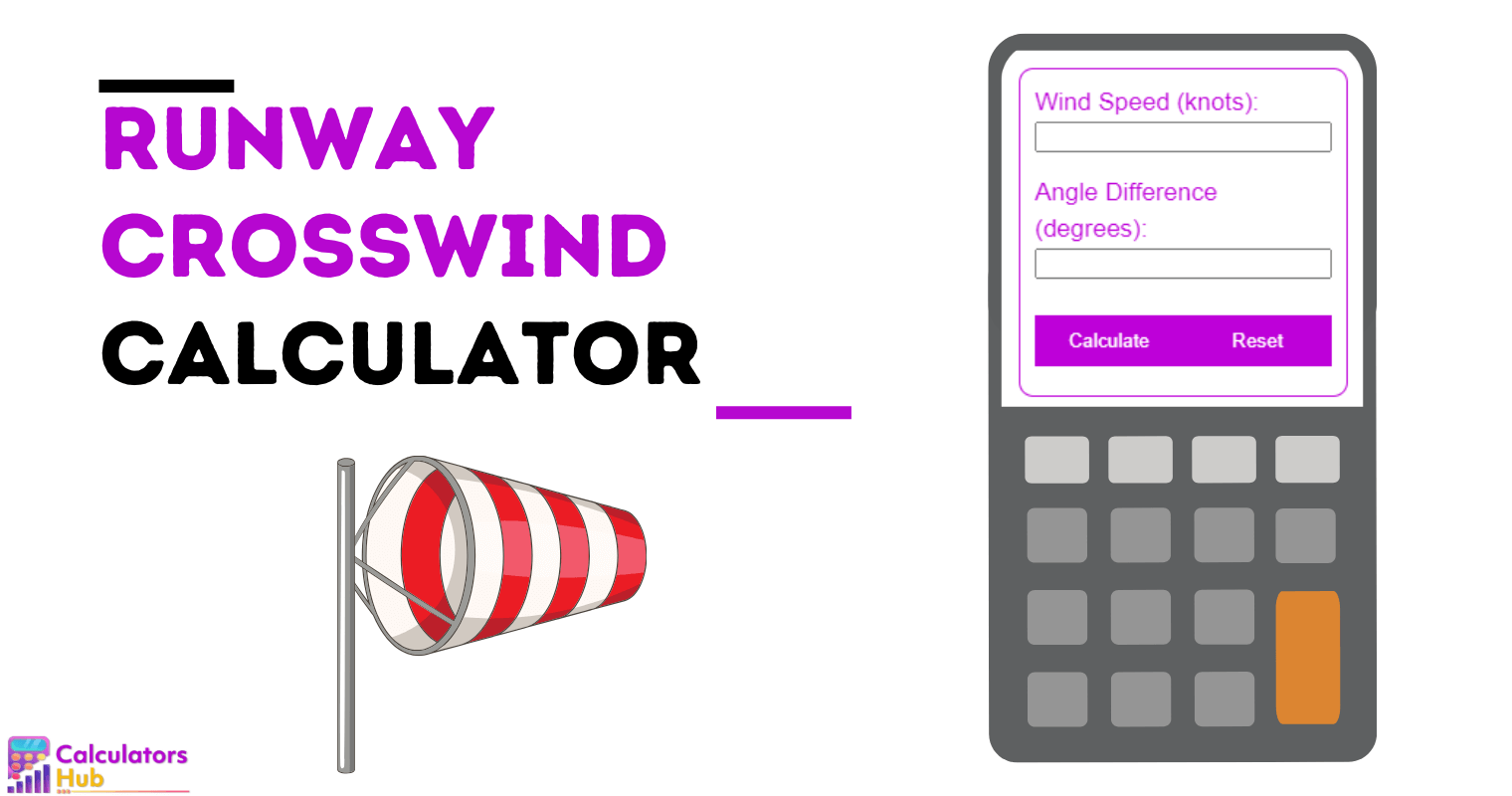 Runway Crosswind Calculator Online