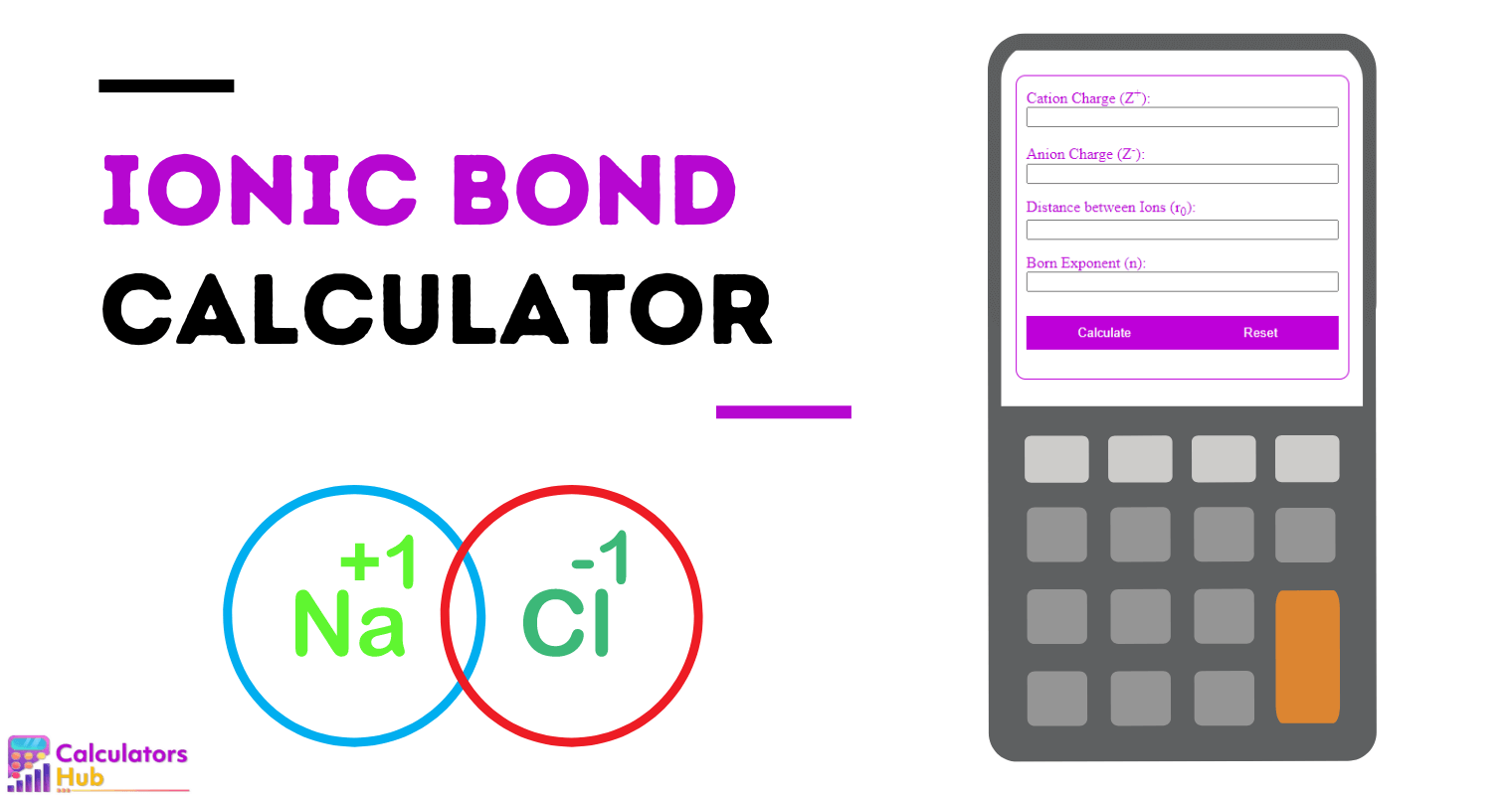 Ionic Bond Calculator Online