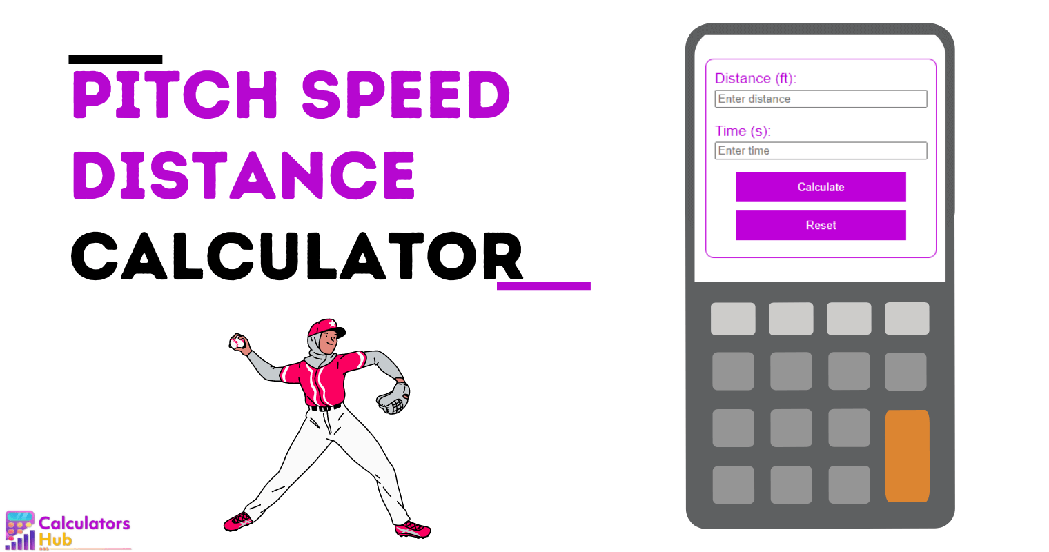 Pitch Speed Distance Calculator Online
