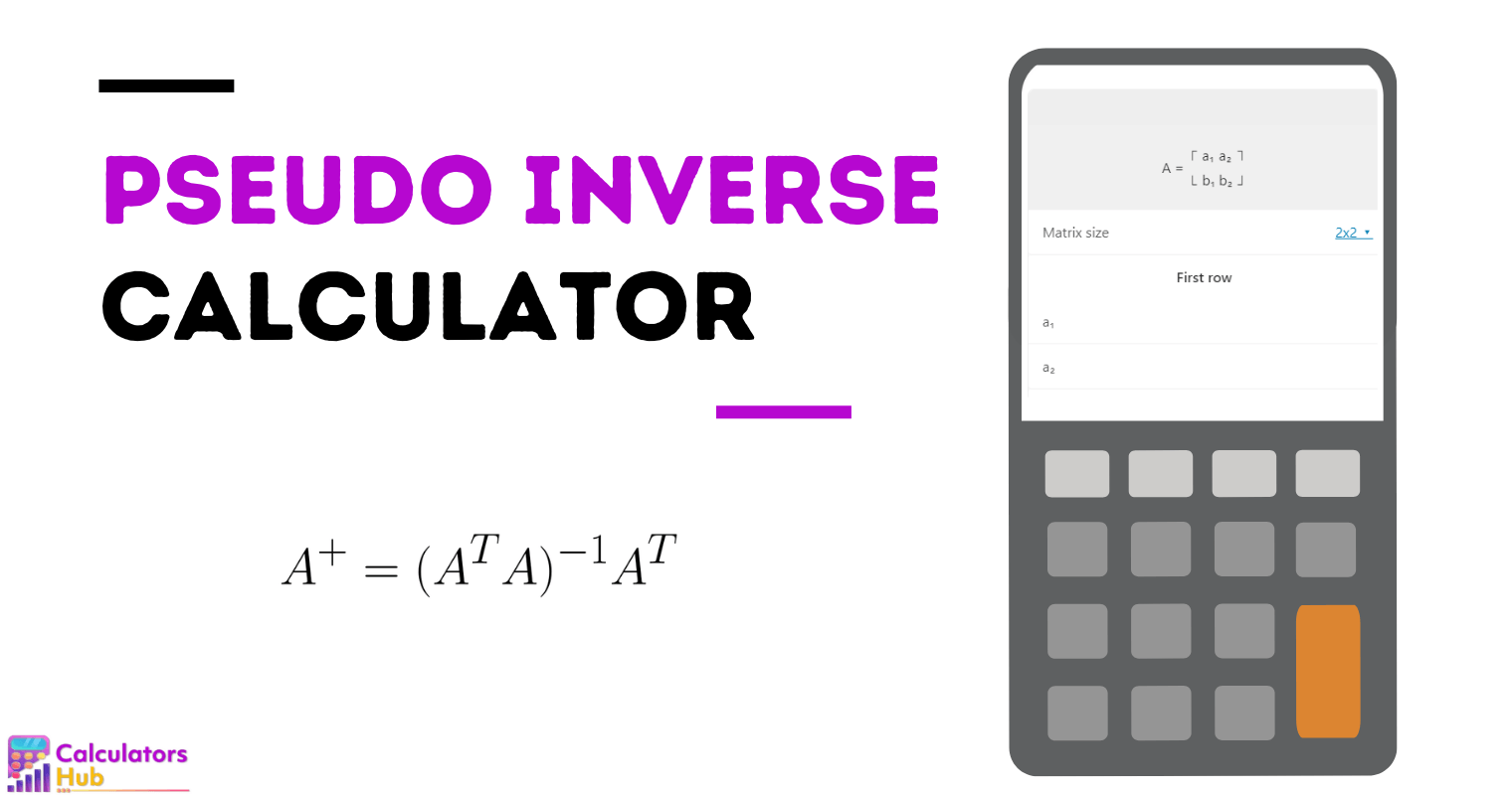 Pseudo Inverse Calculator Online