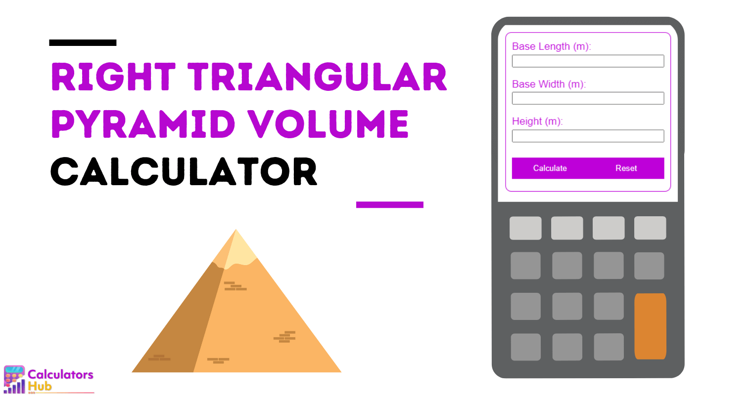 Right Triangular Pyramid Volume Calculator Online