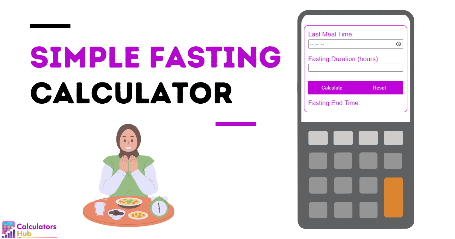 Simple Fasting Calculator Online