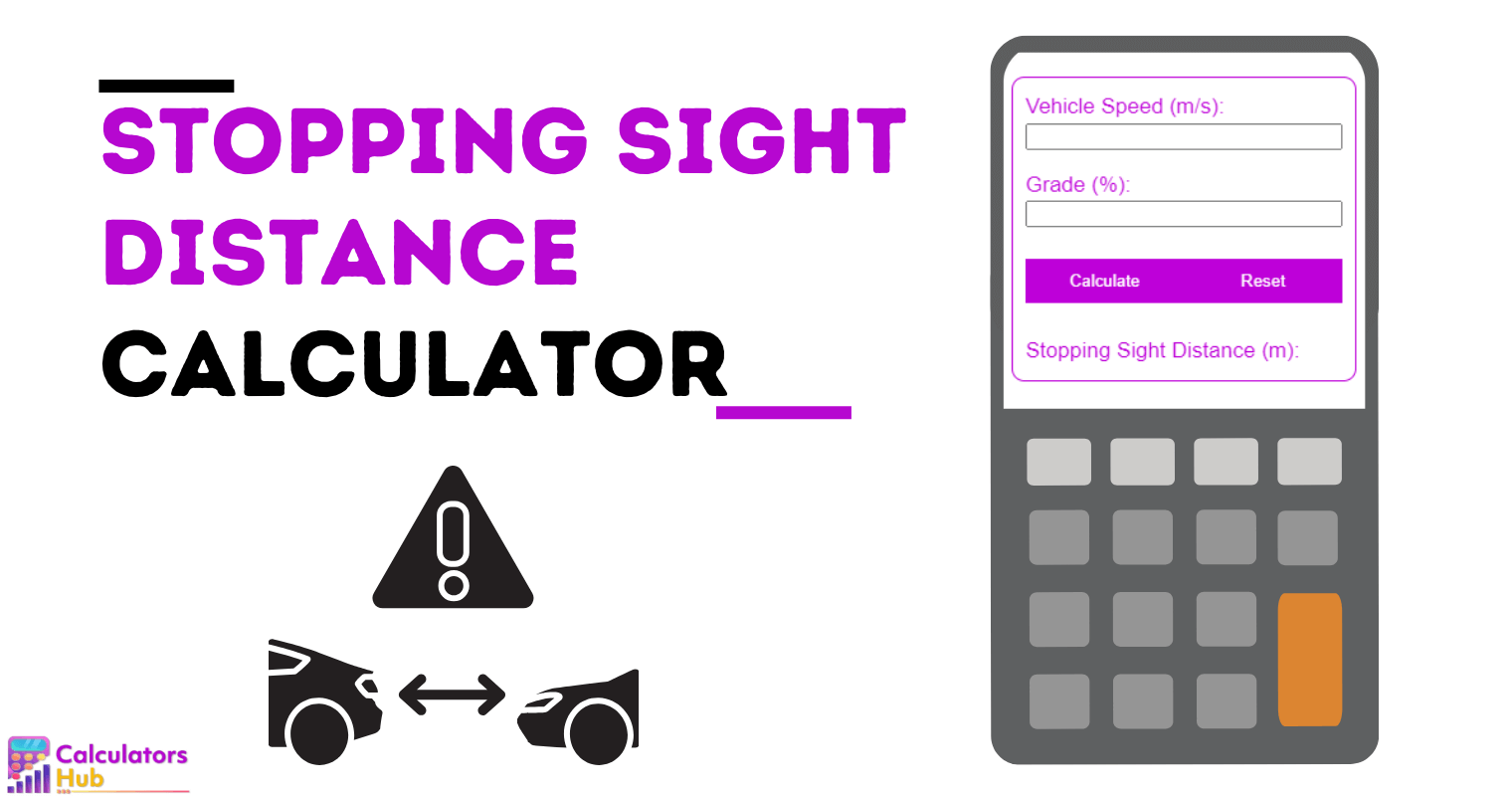 Stopping Sight Distance Calculator Online