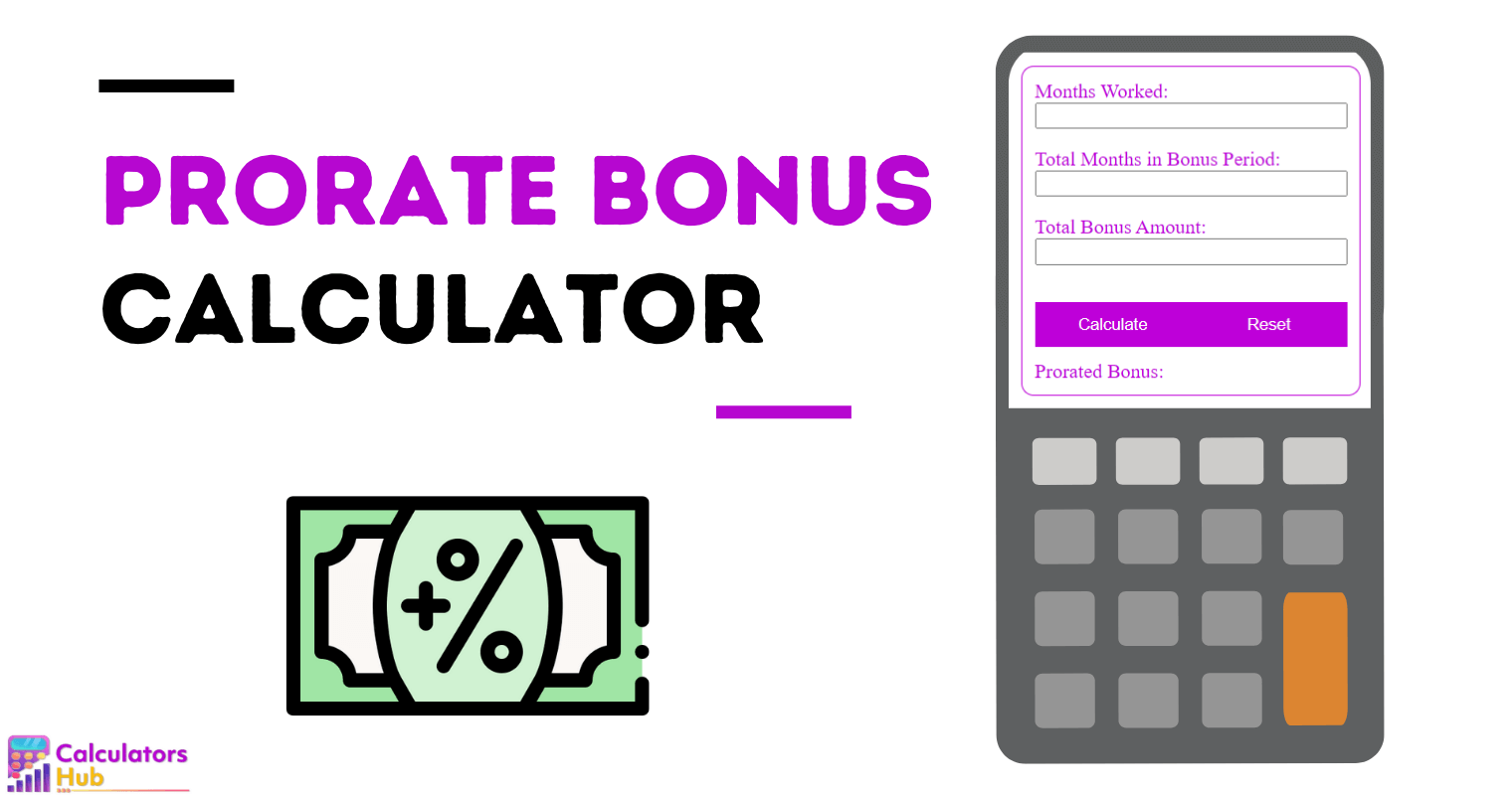 Prorate Bonus Calculator Online