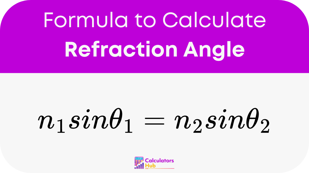 Refraction Angle Calculator Online