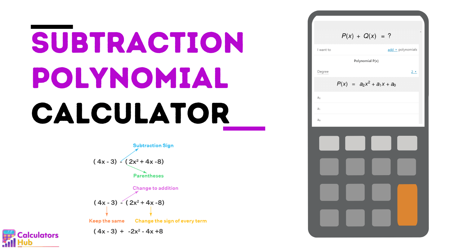 Subtraction Polynomial Calculator Online