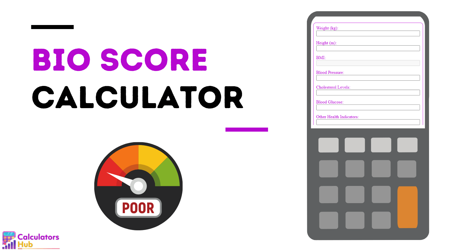 Calculadora de puntuación biológica en línea