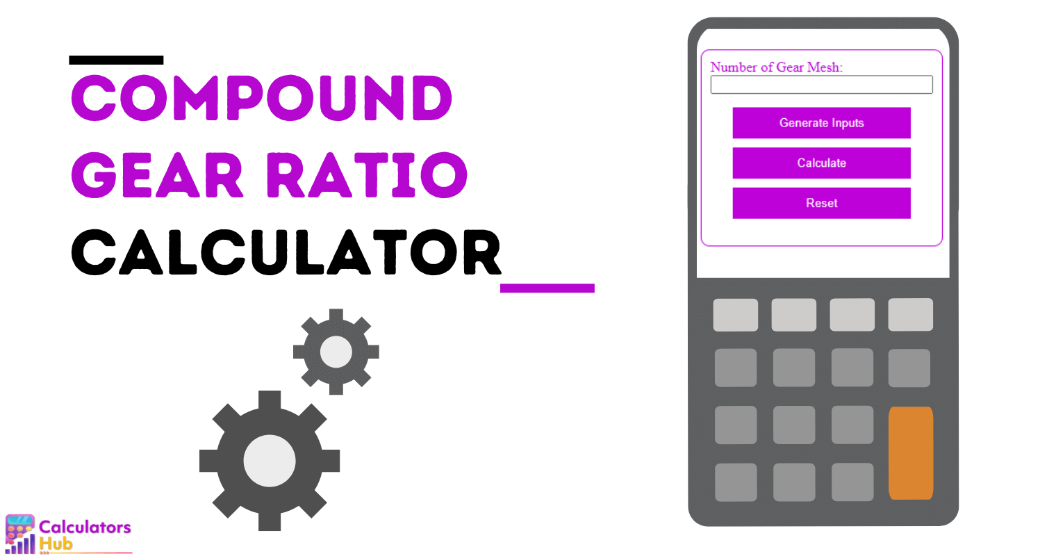 Compound Gear Ratio Calculator Online