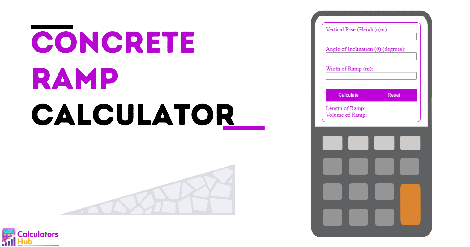 Concrete Ramp Calculator Online