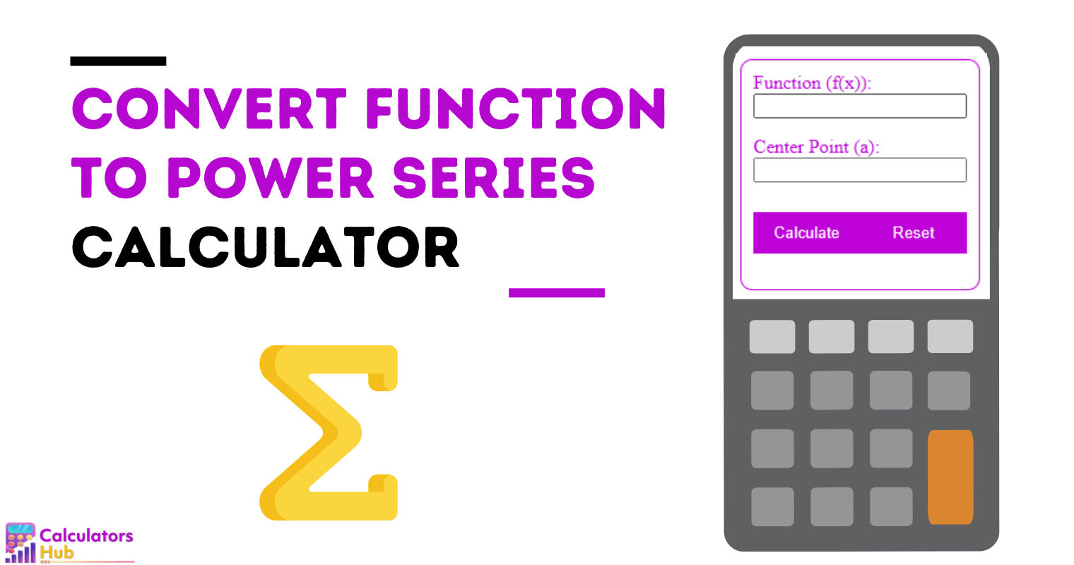 Converteer functie naar Power Series Calculator Online