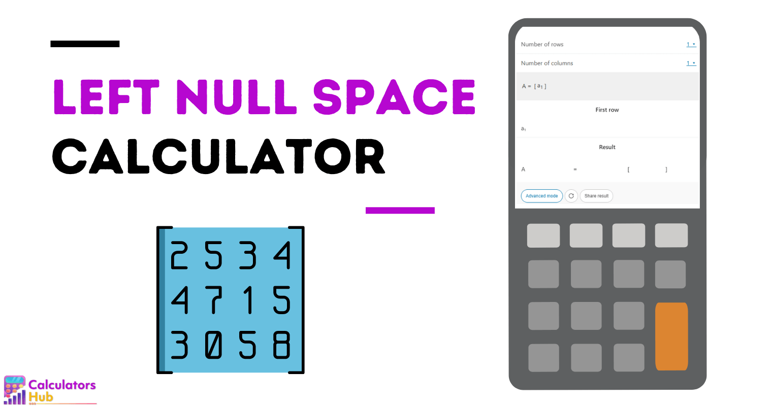 Left Null Space Calculator Online