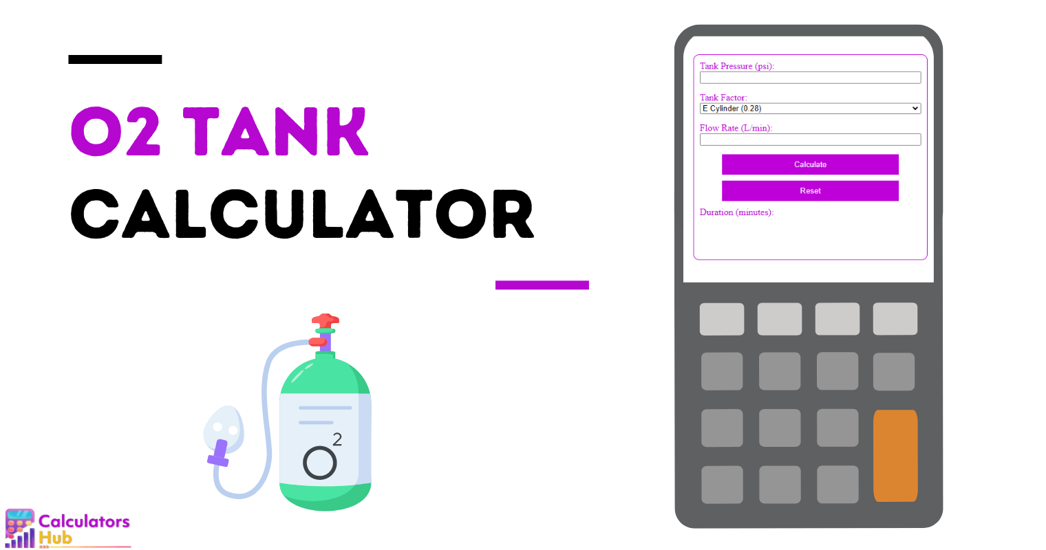 O2 Tank Calculator Online