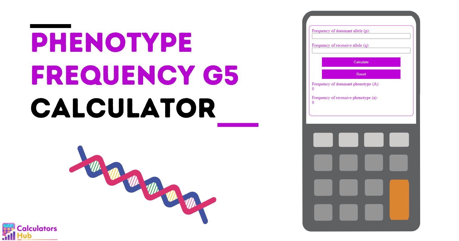 Phenotype Frequency G5 Calculator Online