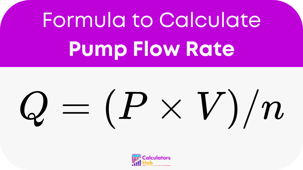 Pump Flow Rate Calculator Online