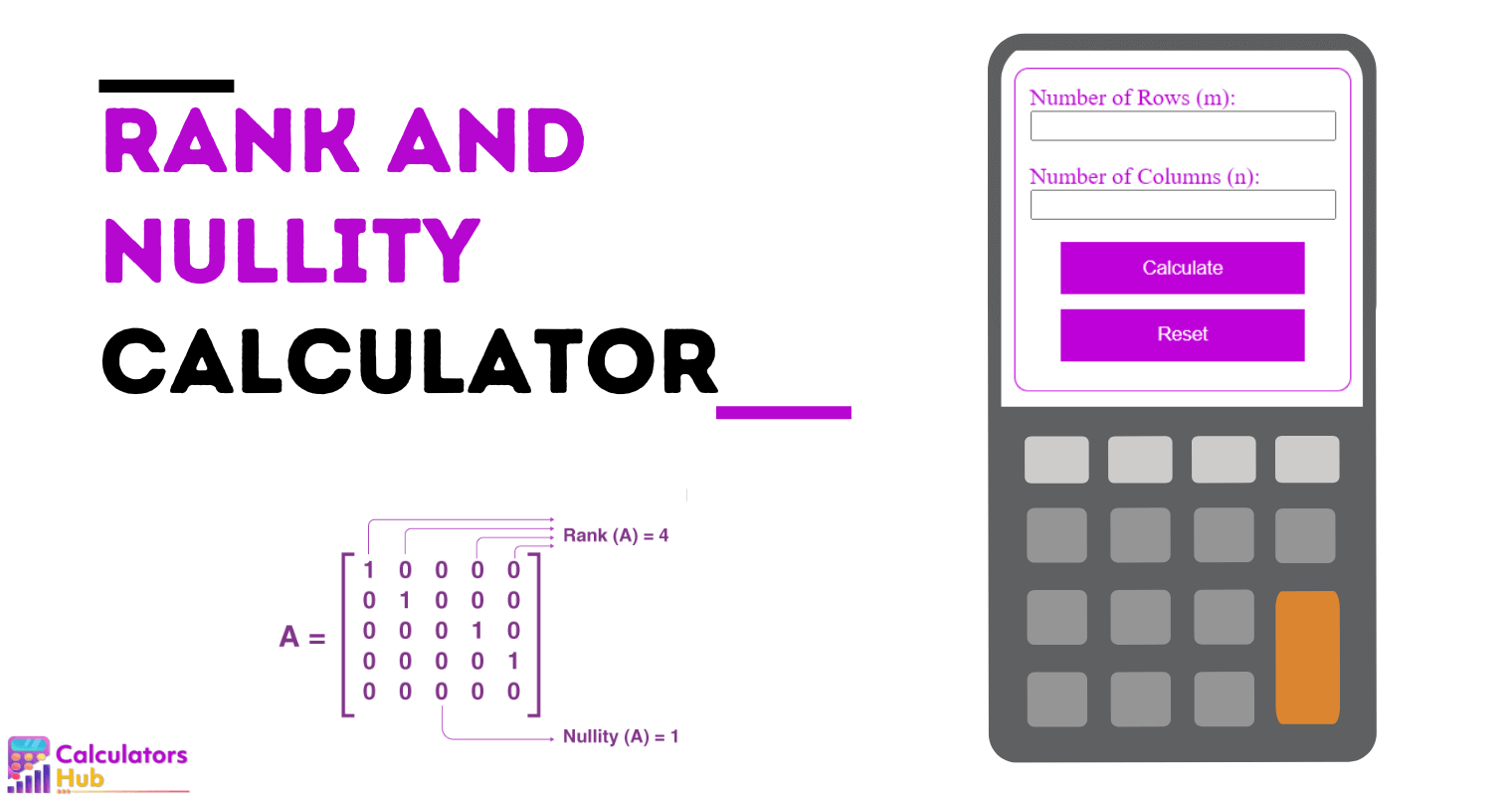 Rank and Nullity Calculator Online