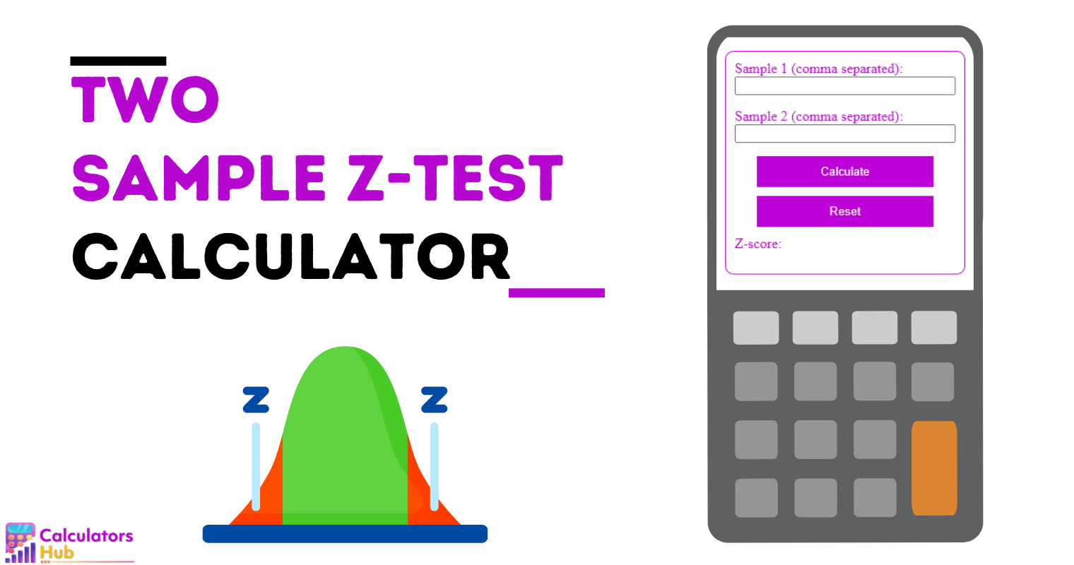 Calculadora de teste Z de duas amostras online