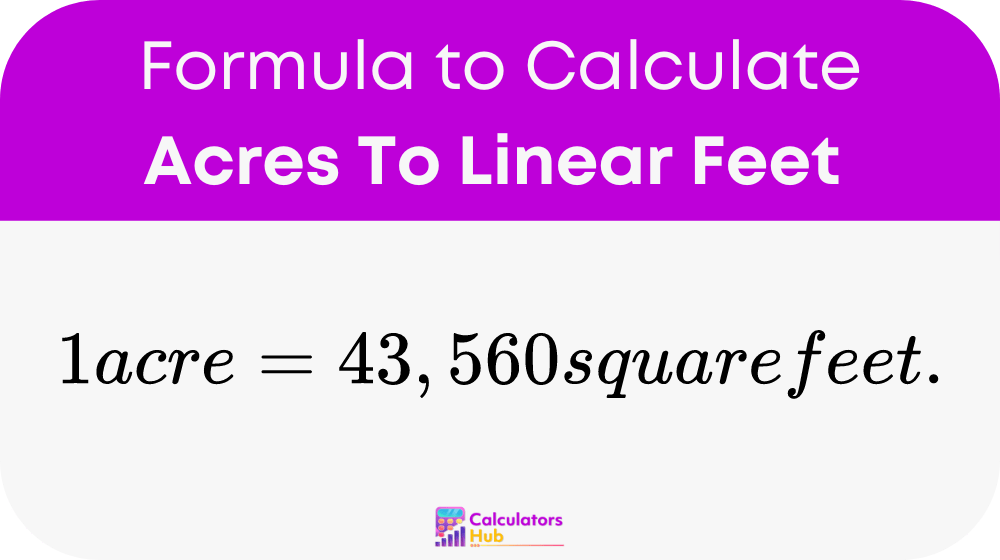 Acres To Linear Feet Calculator
