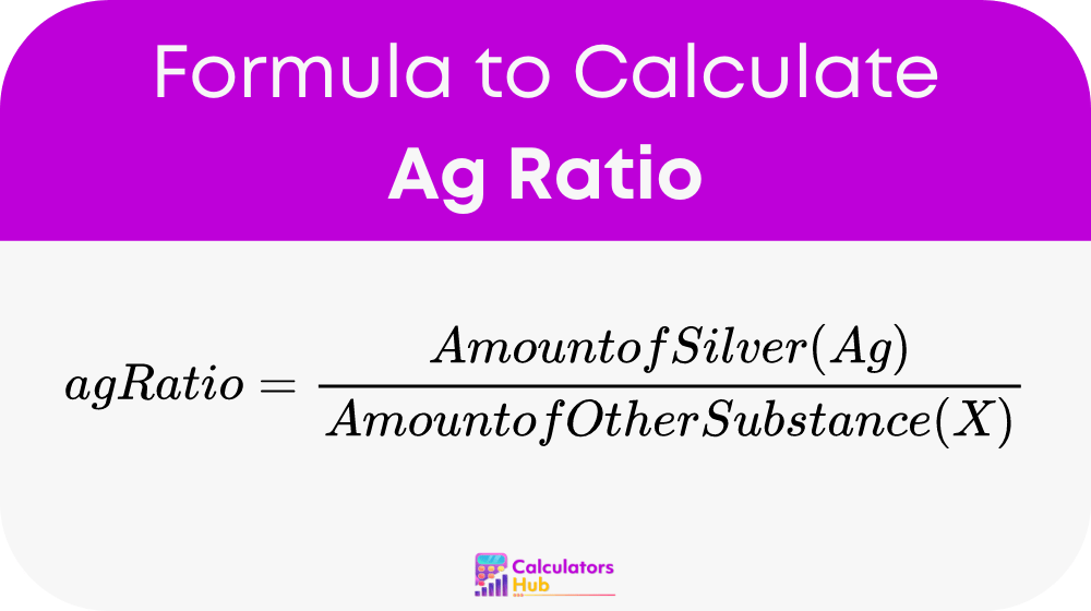 Ag Ratio Calculator
