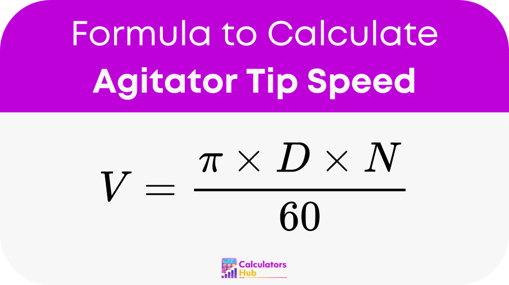 Agitator Tip Speed Calculator