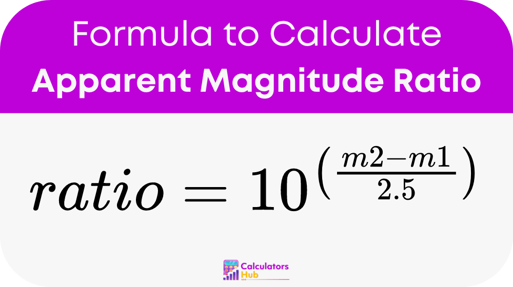 Apparent Magnitude Ratio Calculator