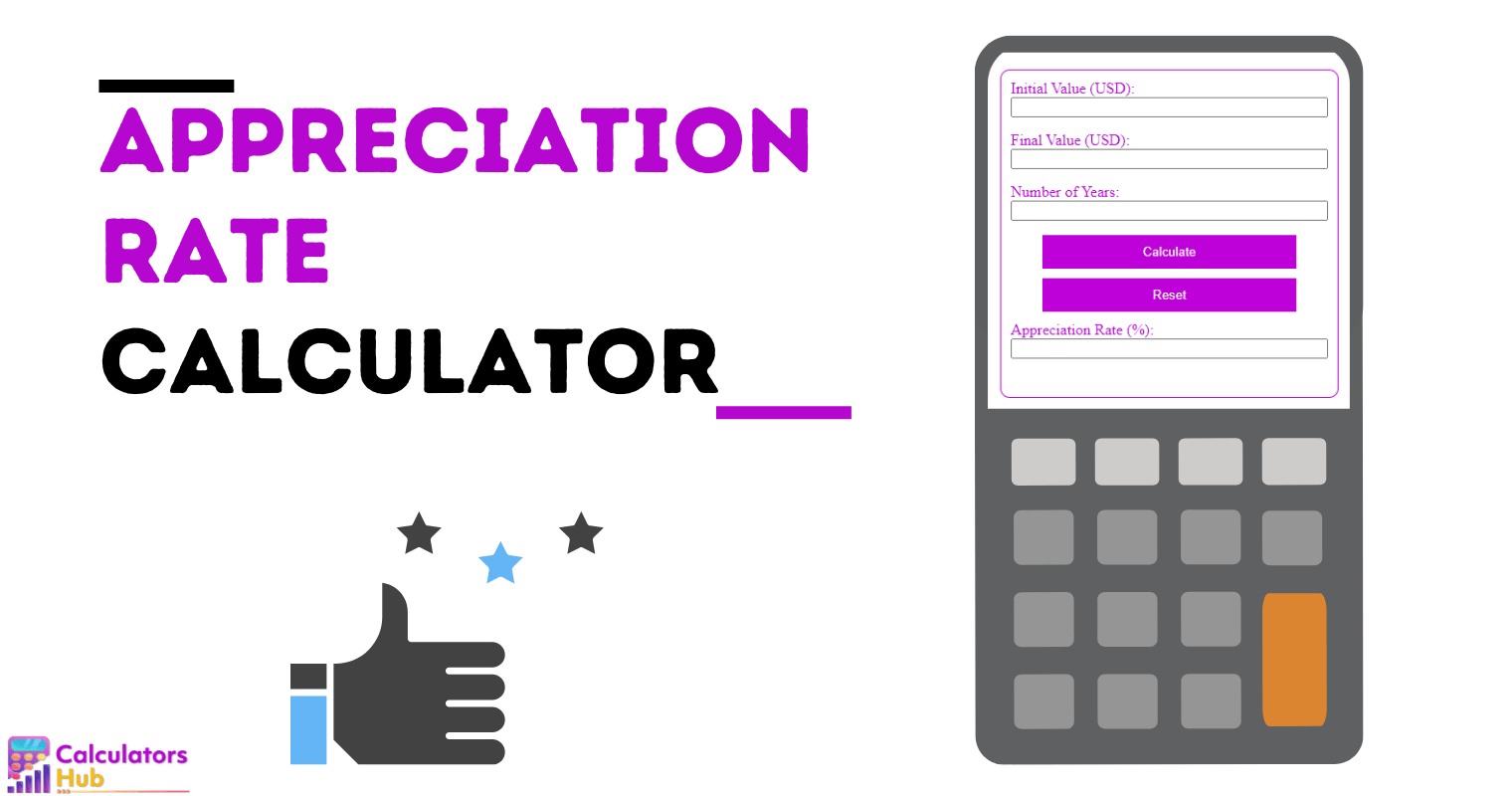 Appreciation Rate Calculator