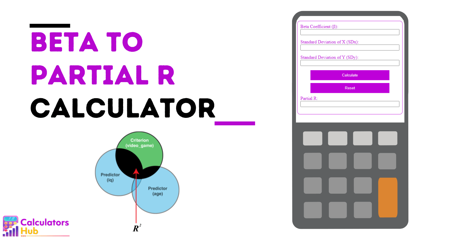 Beta To Partial R Calculator