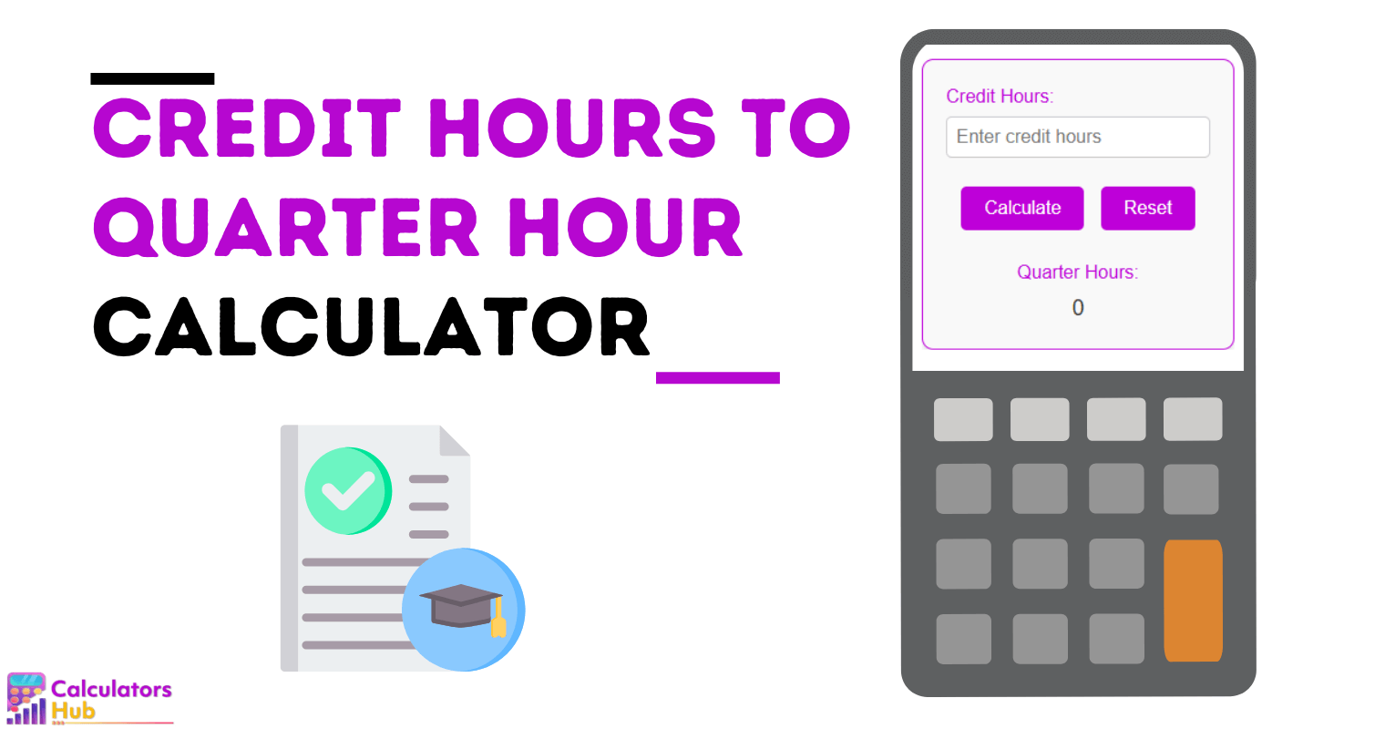 Credit Hours To Quarter Hour Calculator