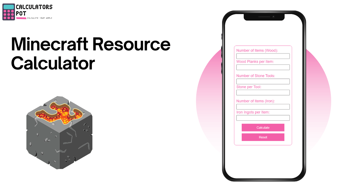 Minecraft Resource Calculator CalculatorsPot