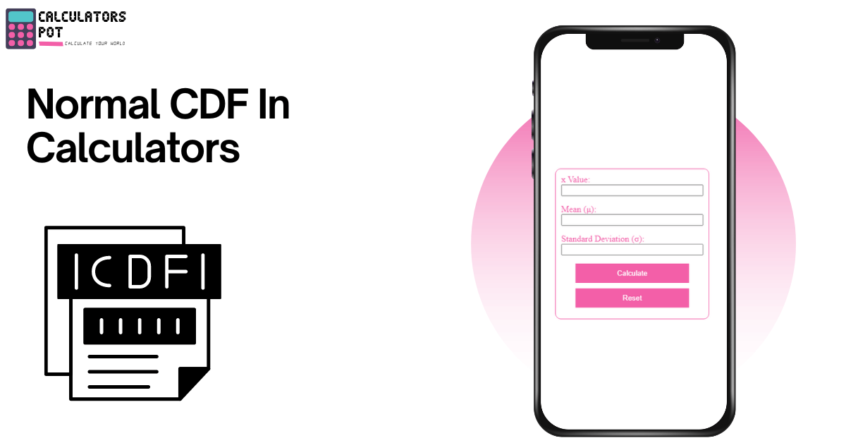 Normal CDF In Calculators CalculatorsPot