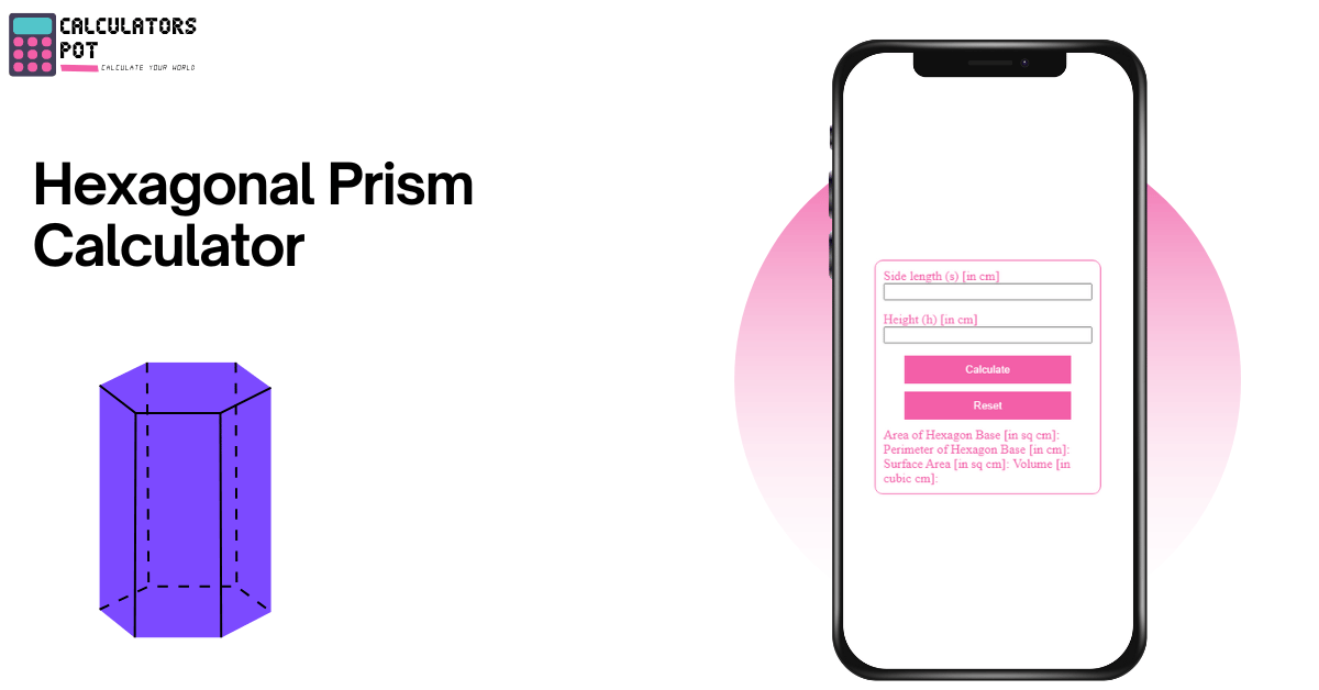 Hexagonal Prism Calculator CalculatorsPot