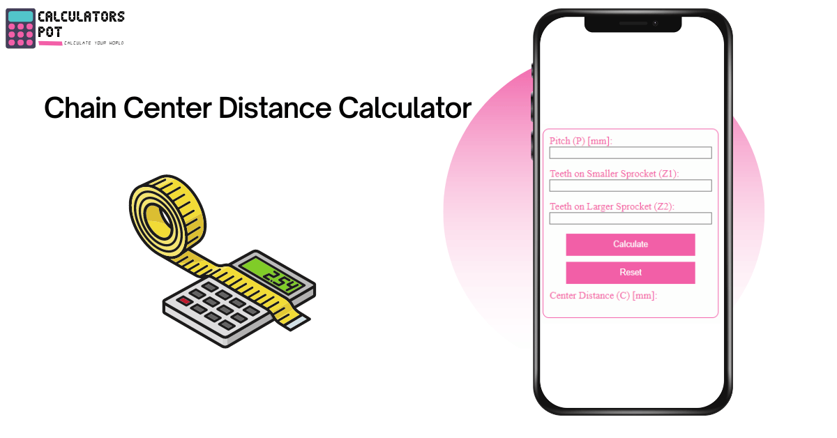 Chain Center Distance Calculator CalculatorsPot