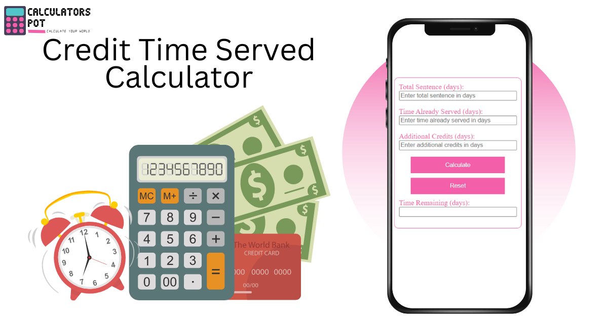 Credit Time Served Calculator CalculatorsPot