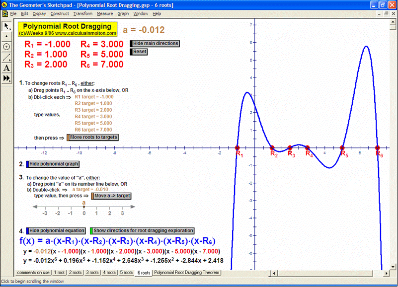 Algebra In Motion CALCULUS IN MOTION