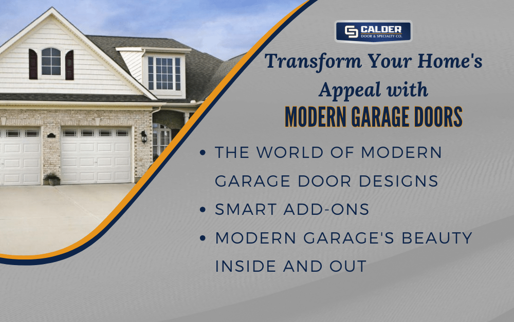 Transform Your Home's Appeal with Modern Garage Doors Calder Door
