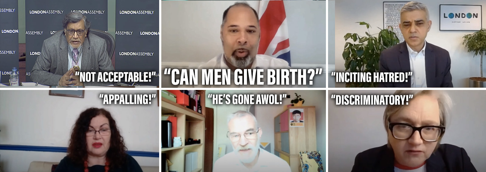 Politician Shut Down for Asking a Question London's Mayor Couldn't Answer: "Can Some Men Give Birth?" · Caldron Pool