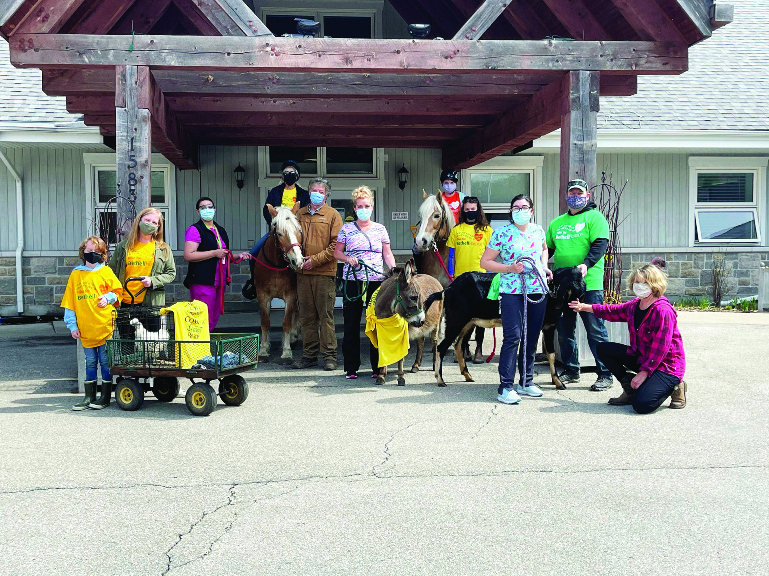 Horses, donkeys and goats hit the trail as Barnyard Team supports Hospice hike - Vimarsana News