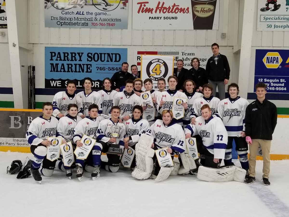 News > Midget Reps are Parry Sound Champs! (Caledonia Minor Hockey)
