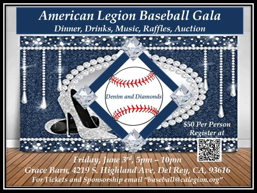 Sponsor the ‘Denim & Diamonds’ American Legion Baseball Gala