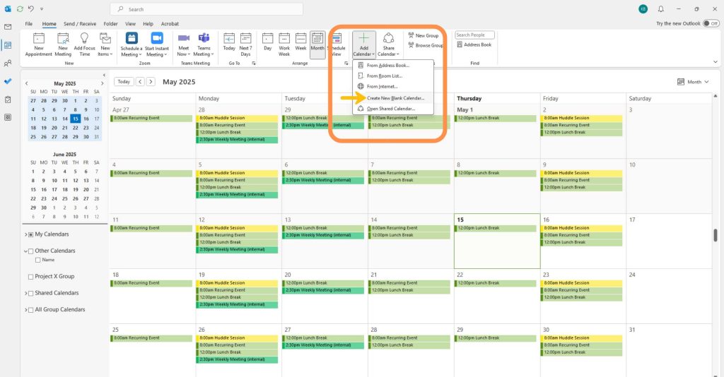 How to Create a Shared Calendar in Outlook CalendarBridge
