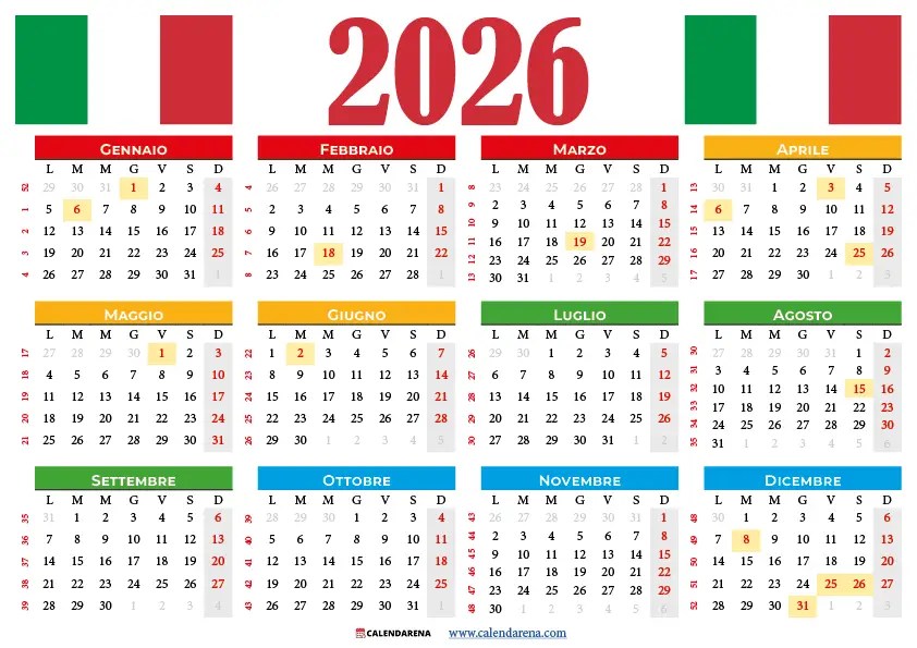 Calendario 2026 Con Festività Pdf La Guida Completa