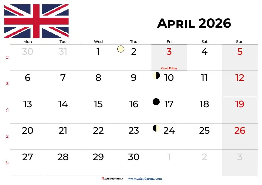 April 2026 Calendar Free PDF &amp; JPG Download