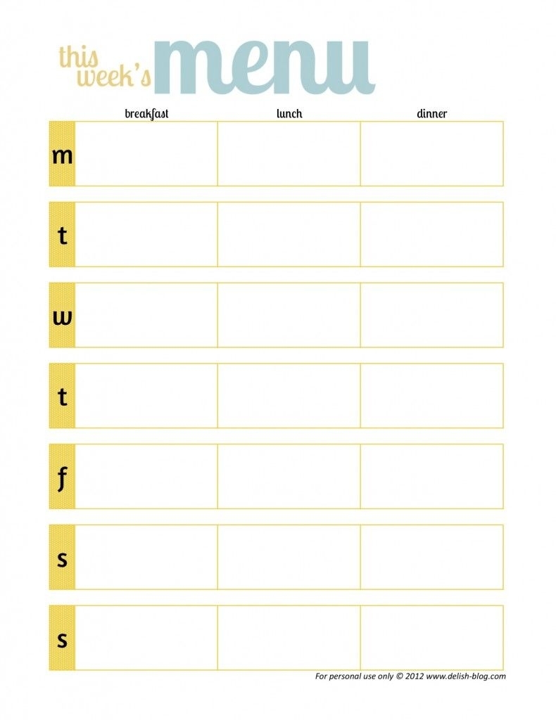 Weekly Meal Plan  Easy Family Recipes