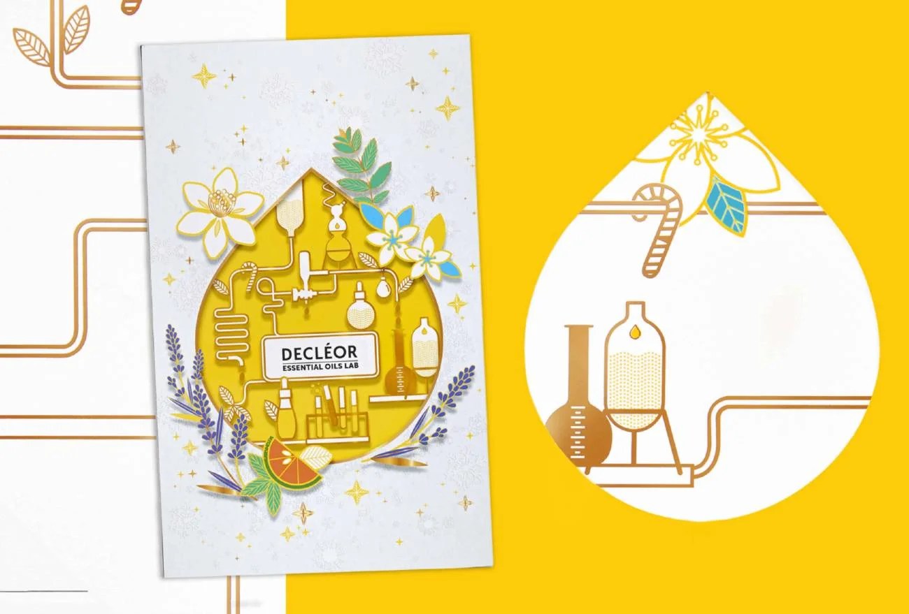 Calendario de Adviento Decléor 2021 Essential Oils Lab Christmas
