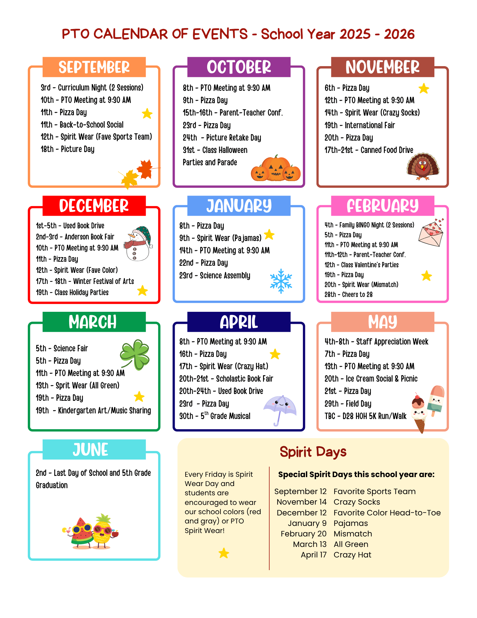 Pto Calendar 2026 2026 Printable Calendar