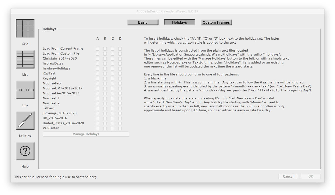 Example 13 Jewish Holidays
