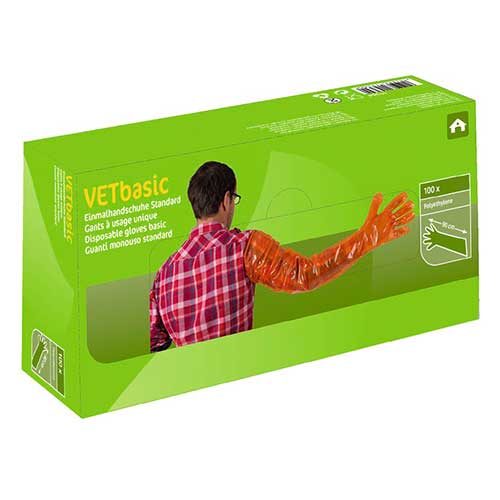 Disposable Arm Length Gloves VETBasic 100 Pieces Calf Barrow