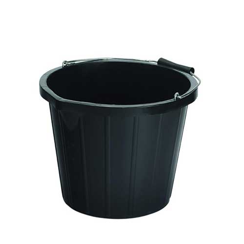 Black Bucket 9 litre Calf Barrow Allows for Safe Manual Handling