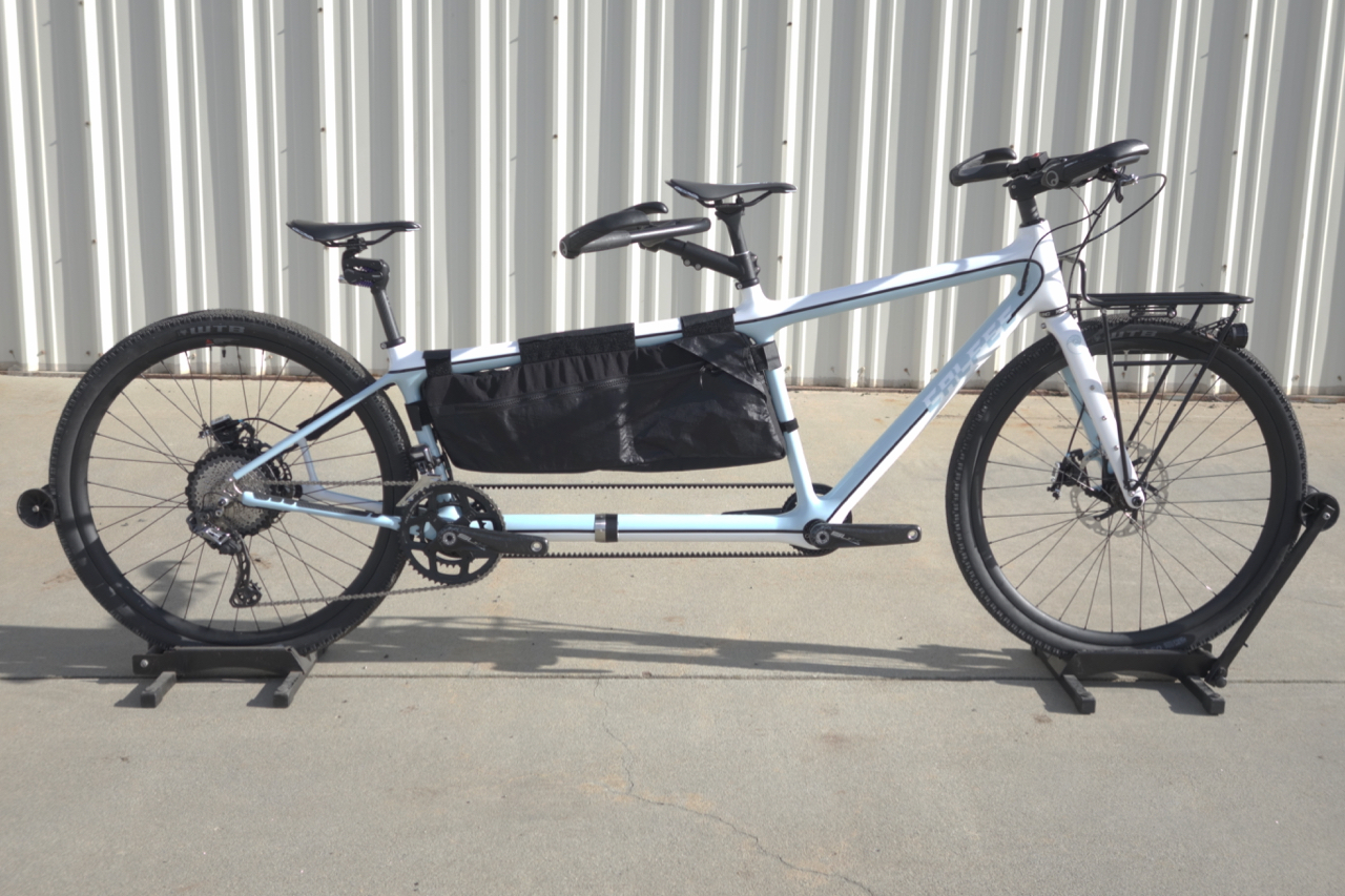 2019 Calfee Tetra eBike retrofit (customer supplied battery framebag).