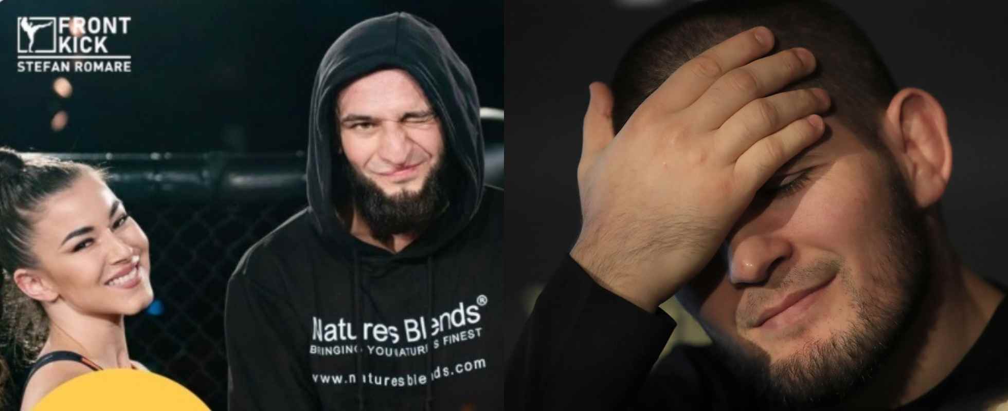 When Chimaev threw shade at Khabib by supporting ring girls