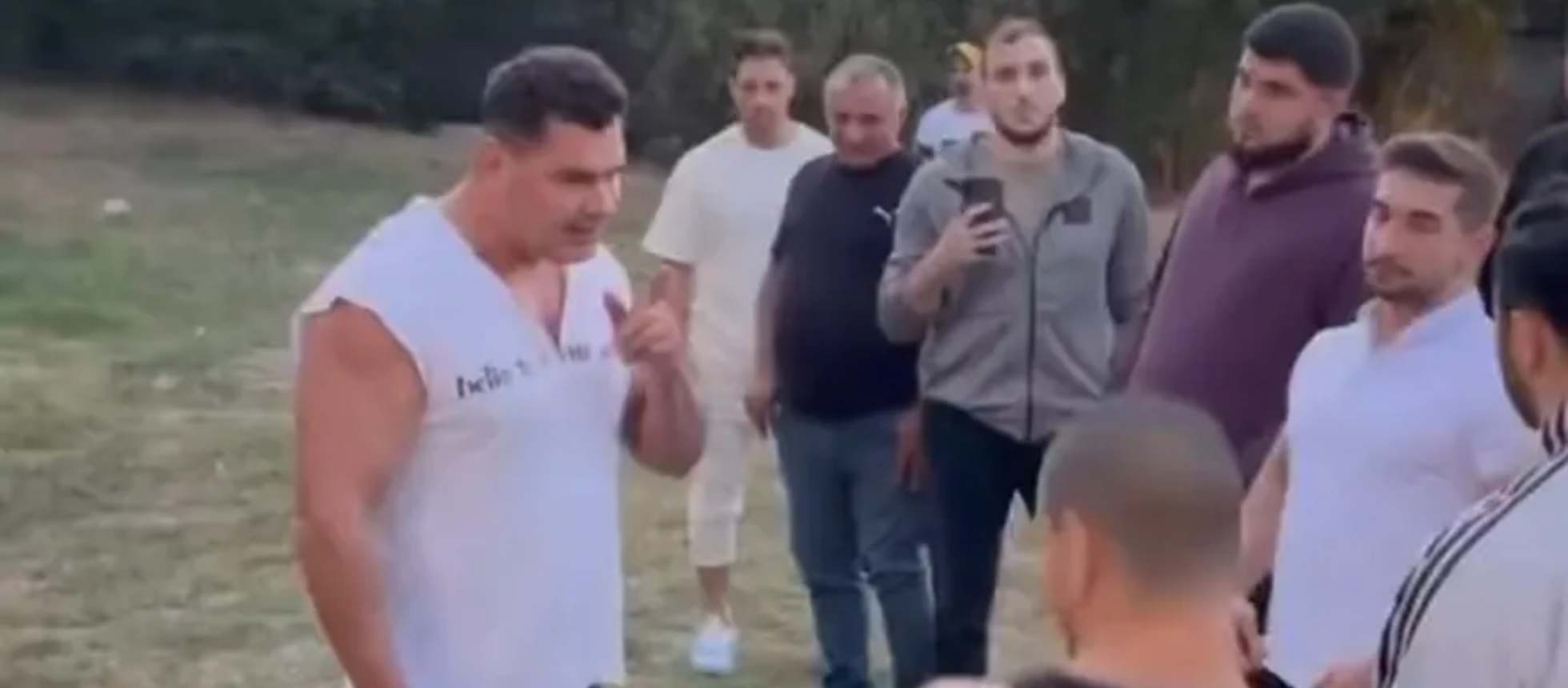 (Video) Bodybuilder gets his behind handed to him for challenging a